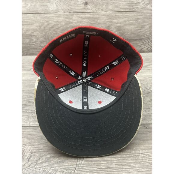 St. Louis Cardinals New Era 59FIFTY MLB Cap Men's 7 1/2 Red Fitted Made in USA - Picture 7 of 7